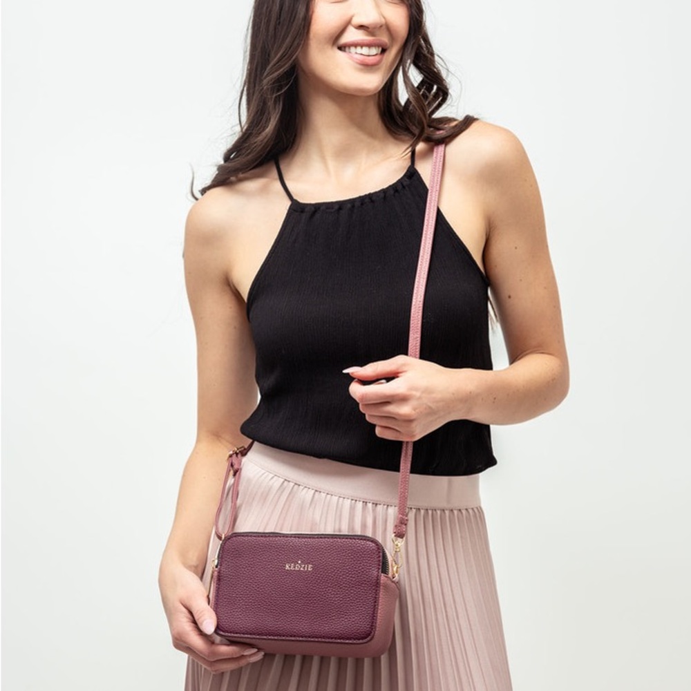 MODERNIST VEGAN LEATHER CROSSBODY